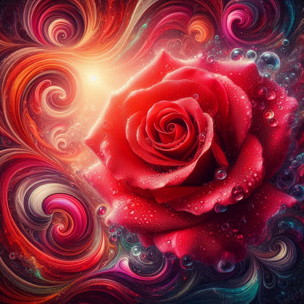 Artistic image for a poem about rose