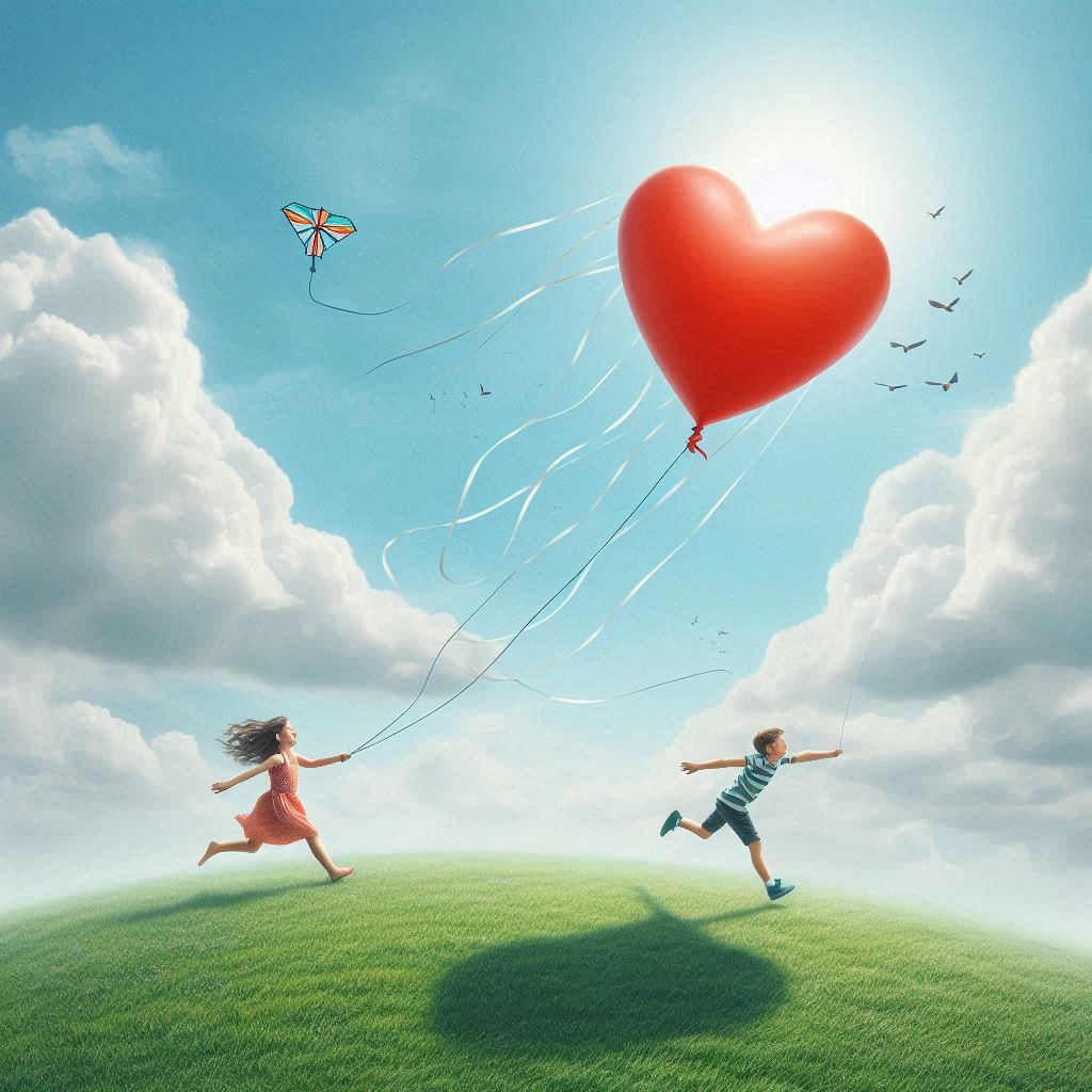 Artistic image of the slim line between love and friendship