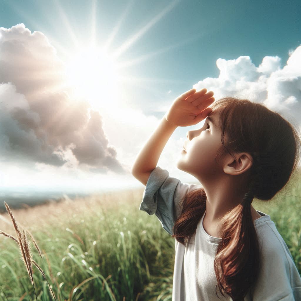 I searched the sky for his face