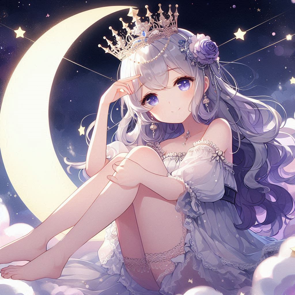 a young lady moon