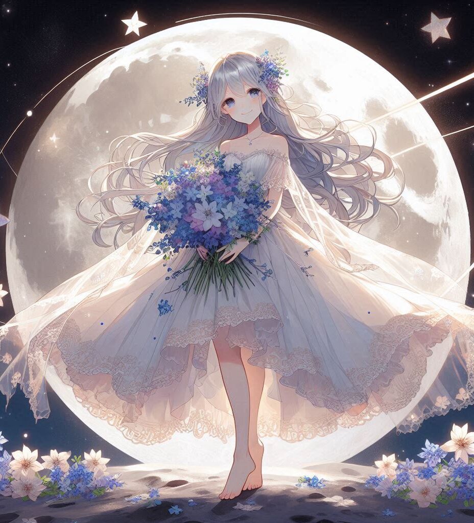 a young lady of the moon