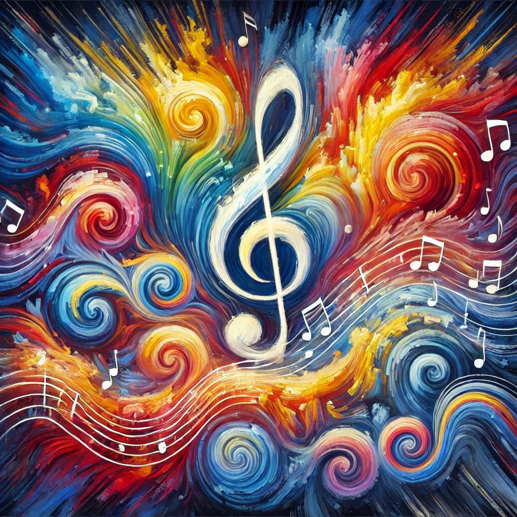 artistic image for poem colours of music